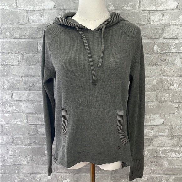 Prana Gray Shea Waffle Hoodie - Picture 1 of 8